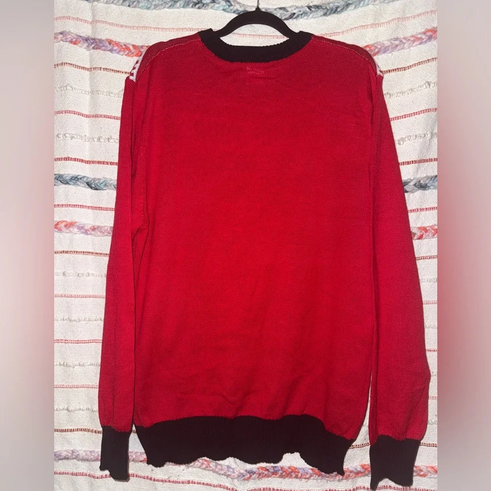 Men’s Star Wars Darth Vader Red and Black Crewneck Sweater NWOT - Picture 3 of 7